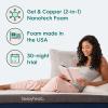image:imageSleepyhead Full XL 3 Inch Mattress Topper Super Gel amp CopperInfused Memory Foam for College Dorm Beds Cooling amp Support Made in USA Removable Washable Cover CertiPURUS Certified XL Full 3Twin