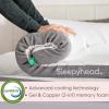 image:imageSleepyhead Full XL 3 Inch Mattress Topper Super Gel amp CopperInfused Memory Foam for College Dorm Beds Cooling amp Support Made in USA Removable Washable Cover CertiPURUS Certified XL Full 3King