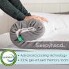 image:imageSleepyhead Twin 3 Inch Mattress Topper for College Dorm Beds Cooling Gel Memory Foam PressureRelieving Comfort Removable Washable Cover CertiPURUS Certified Twin 3Queen