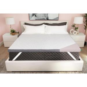 image:imageSleepyhead Full XL 3 Inch Mattress Topper Super Gel amp CopperInfused Memory Foam for College Dorm Beds Cooling amp Support Made in USA Removable Washable Cover CertiPURUS Certified XL Full 3King